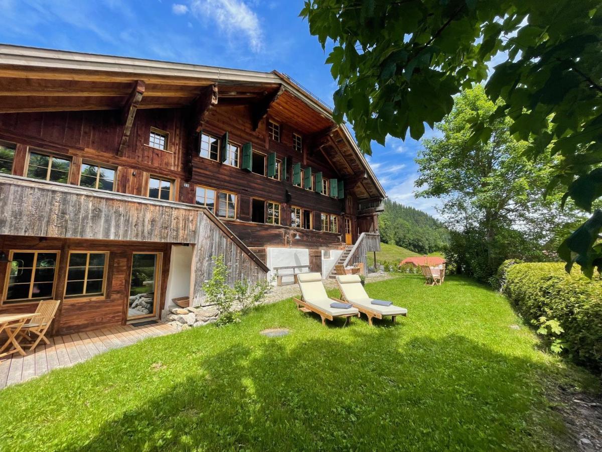 Alpen Charme - Chalet D'Hotes Et Spa Gsteig Exteriér fotografie