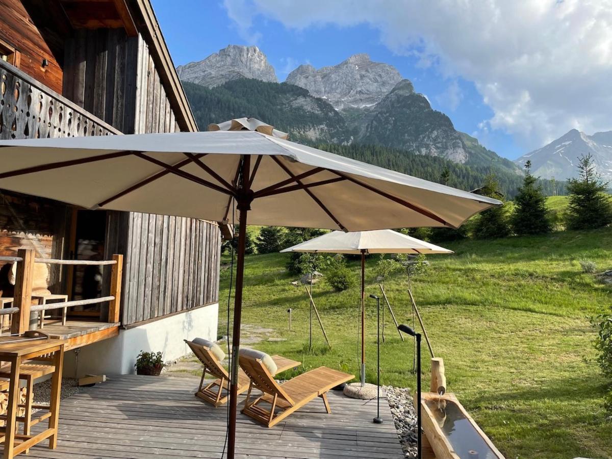 Alpen Charme - Chalet D'Hotes Et Spa Gsteig Exteriér fotografie