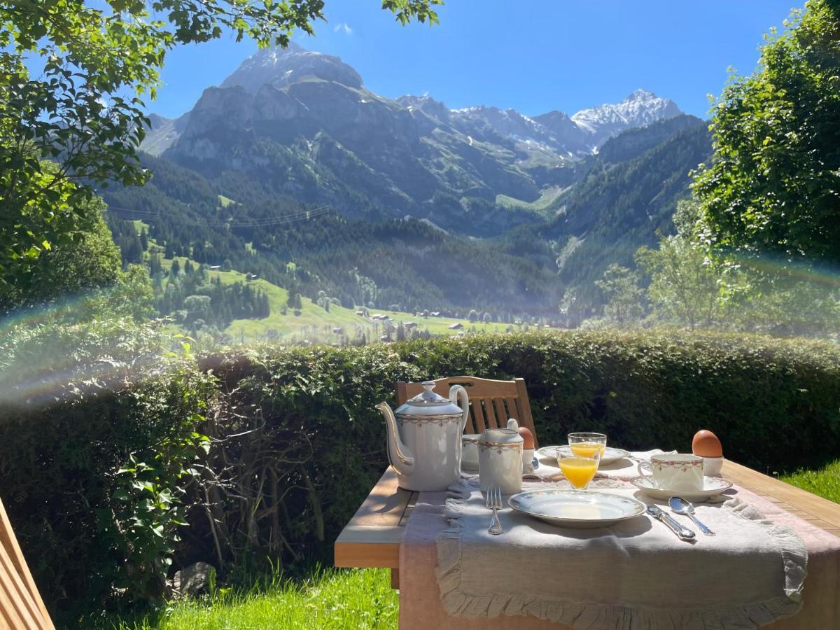 Alpen Charme - Chalet D'Hotes Et Spa Gsteig Exteriér fotografie
